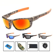 NEWBOLER-gafas de sol polarizadas para hombre, lentes de camuflaje para pescar, conducir, deporte de ciclismo, equipo de pesca