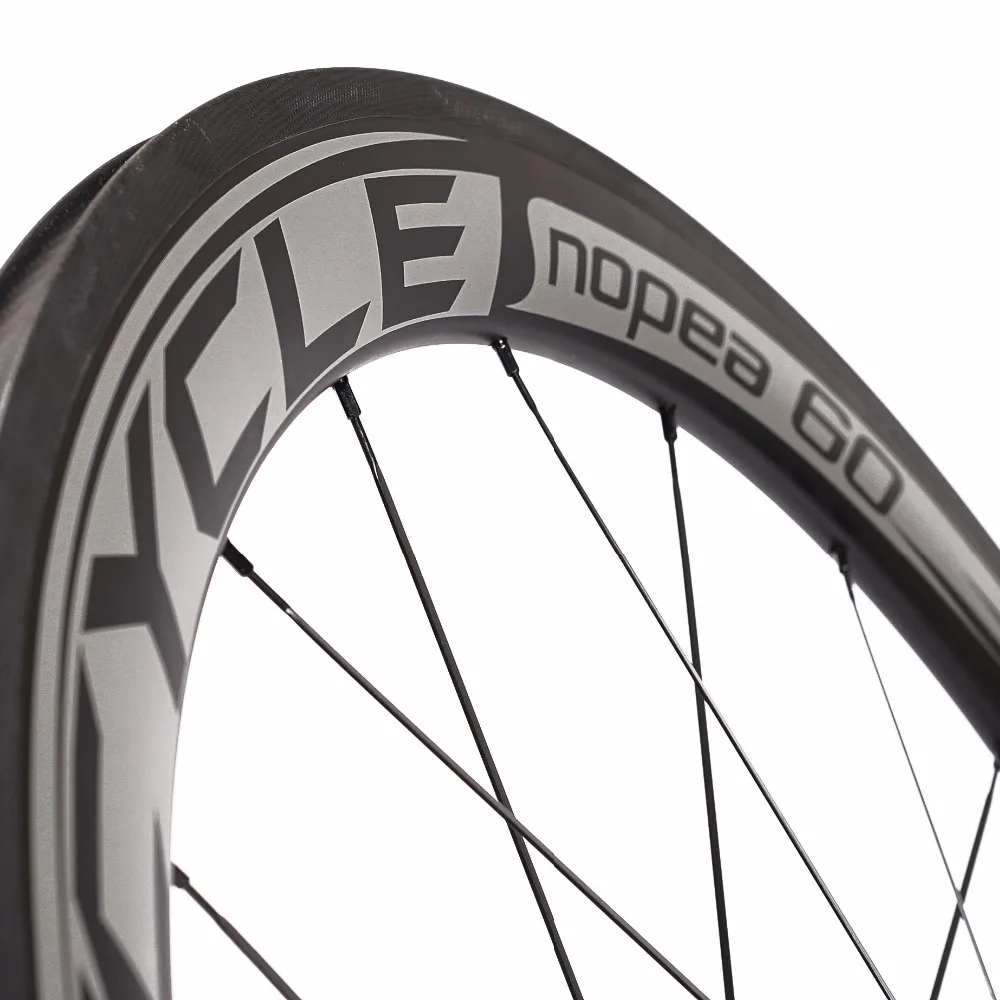 60 700c jalan sepeda carbon wheelset 