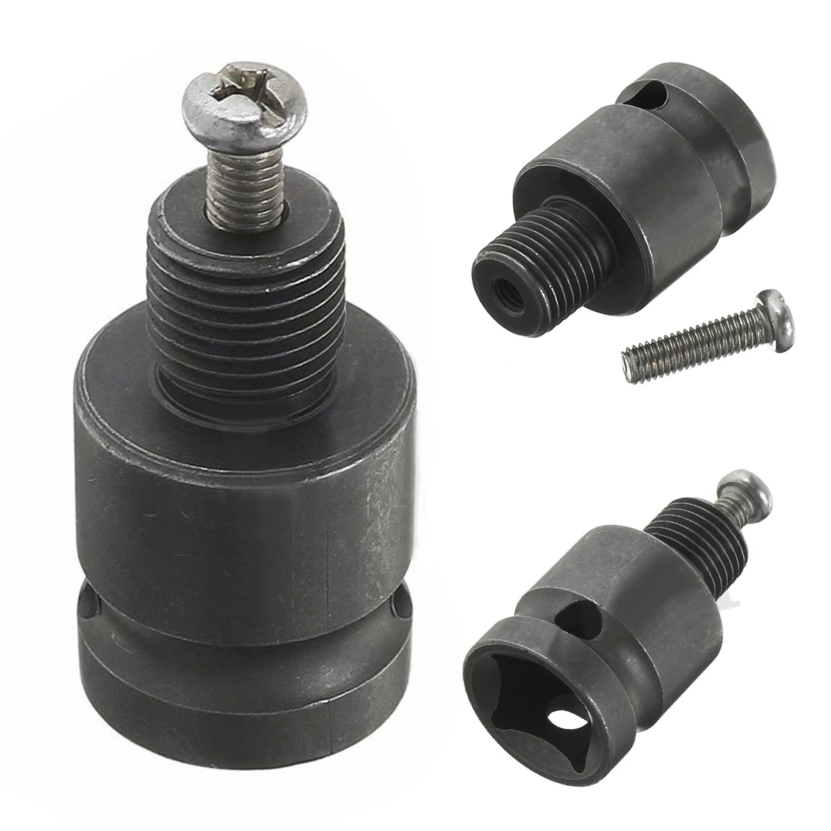 1pc Grey 1/2'' Drill Chuck Adaptor For Impact Wrench Conversion 1/2-20UNF Tool accessories