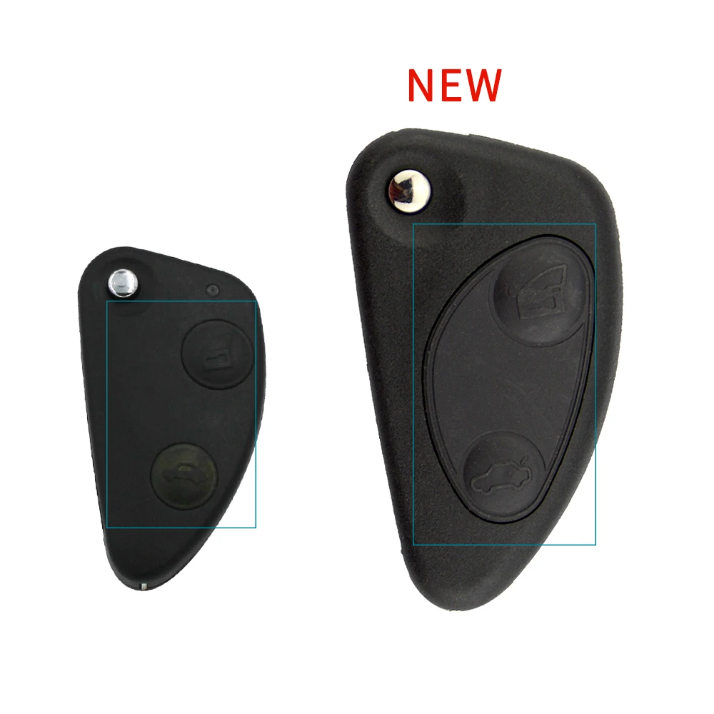 OkeyTech 2/3 кнопочный флип чехол для дистанционного ключа ALFA ROMEO 147 156 166 GT Uncut Blade Пустой