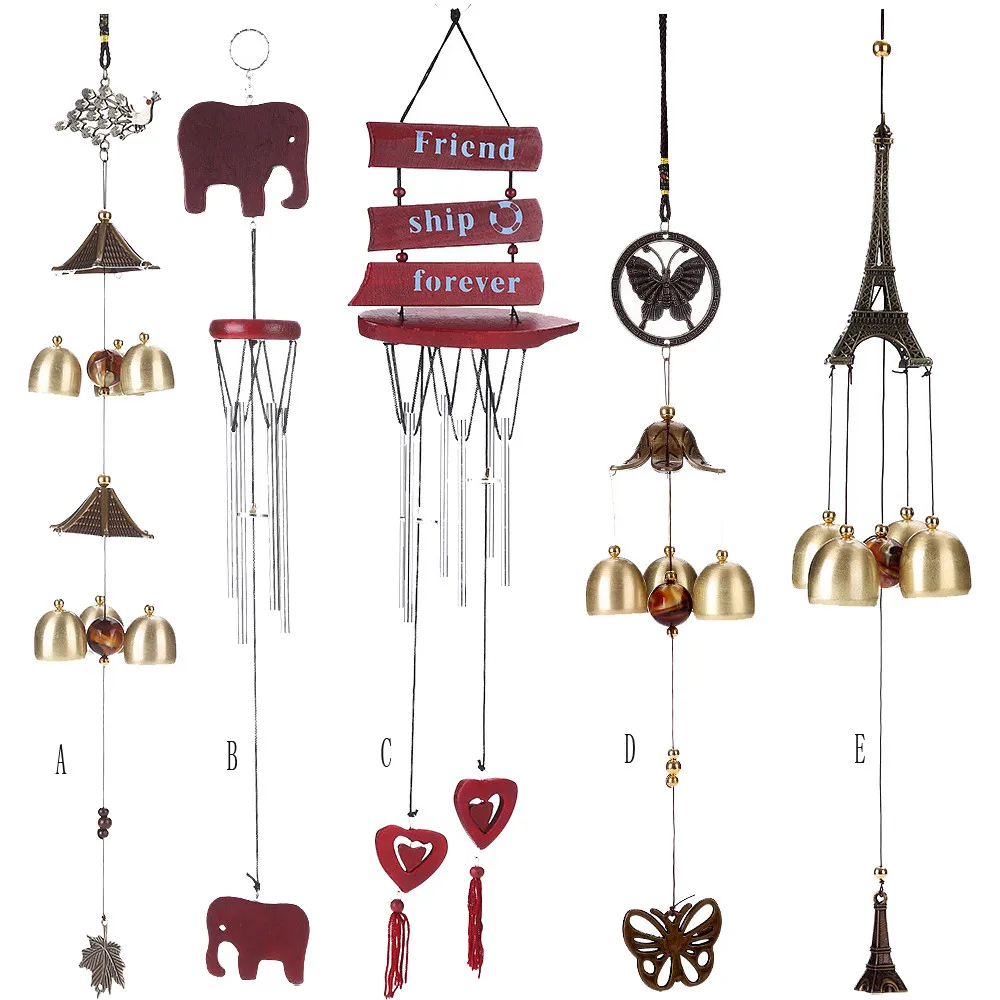 

Butterfly Wind Chimes Beautiful Peacock Elephant Campanula Grace Collection Great Sound Bronze Bells Wind Chimes Eiffel Tower