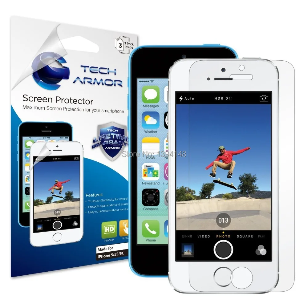 AppleiPhone55c5s High Defintion (HD) Clear Screen Protectors Maximum