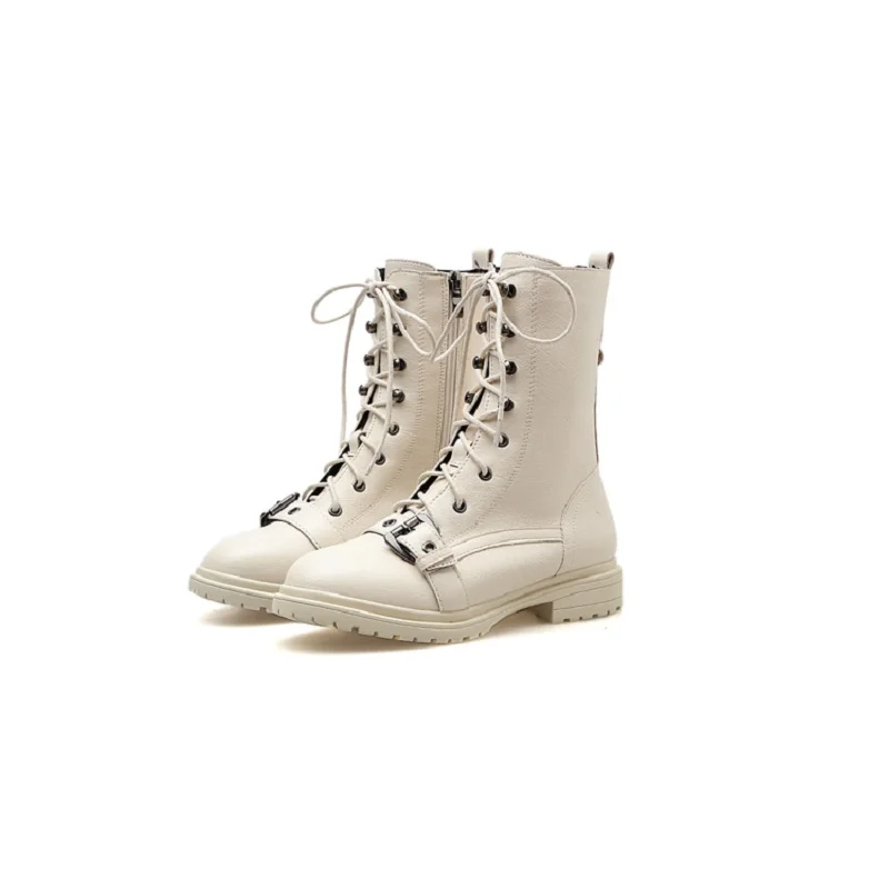 Dans Latérale Unique Glissière Sauvage Blanc Bottes Femmes Le Nouvelle Martin 2018 Tube D'hiver De Et Automne 0116 gq8Y0Y