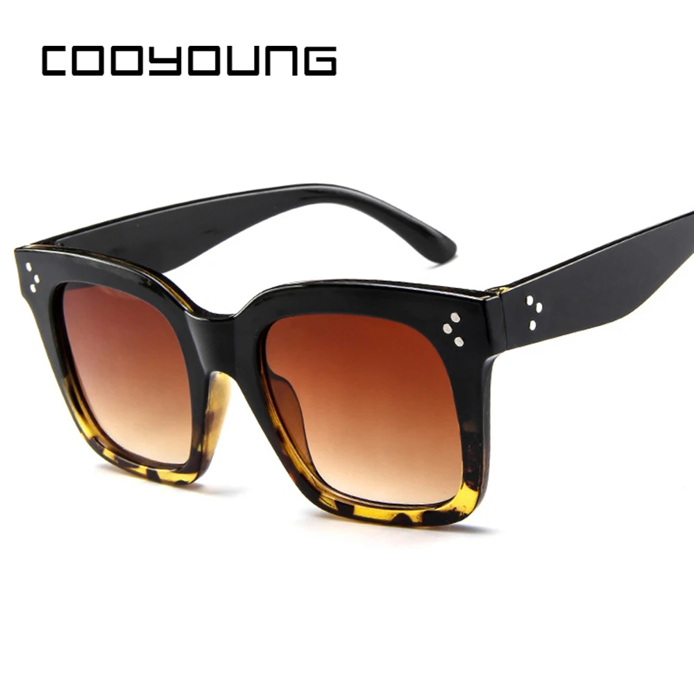 COOYOUNG модные квадратные солнцезащитные очки женские дизайнерские роскошные мужские/женские солнцезащитные очки винтажные UV400 уличные Oculos De Sol