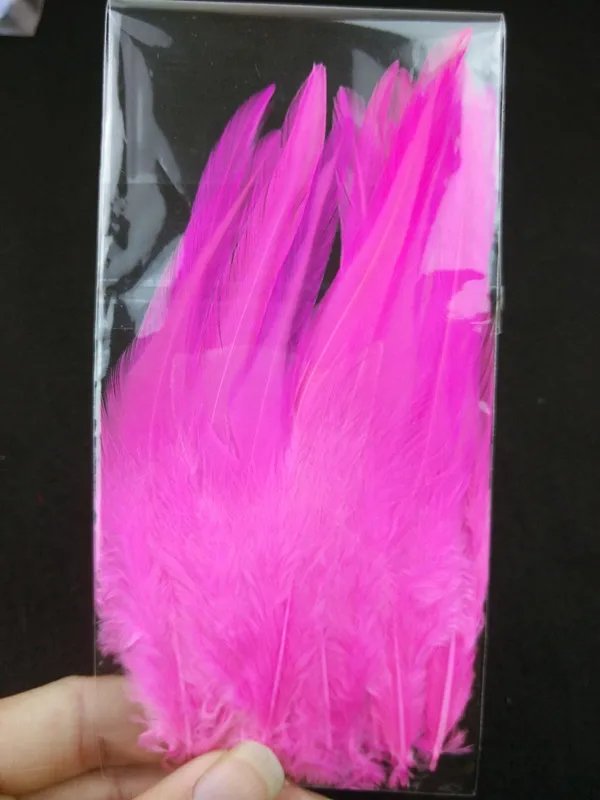 Bloodfang 20 шт. Высокое качество перо фазана, 4-6 дюймов/10-15 см DIY украшения ювелирных изделий, аксессуары для одежды - Цвет: Deep pink