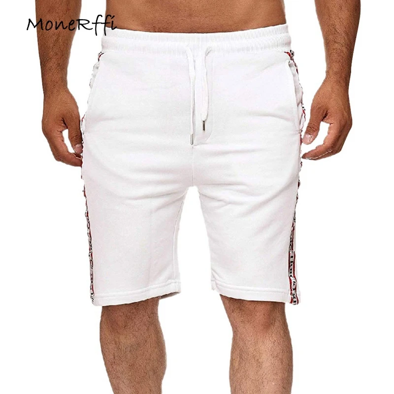 MoneRffi летние мужские повседневные шорты, однотонные тонкие домашние шорты на шнурке, большие размеры 3XL, уличная одежда, короткие штаны