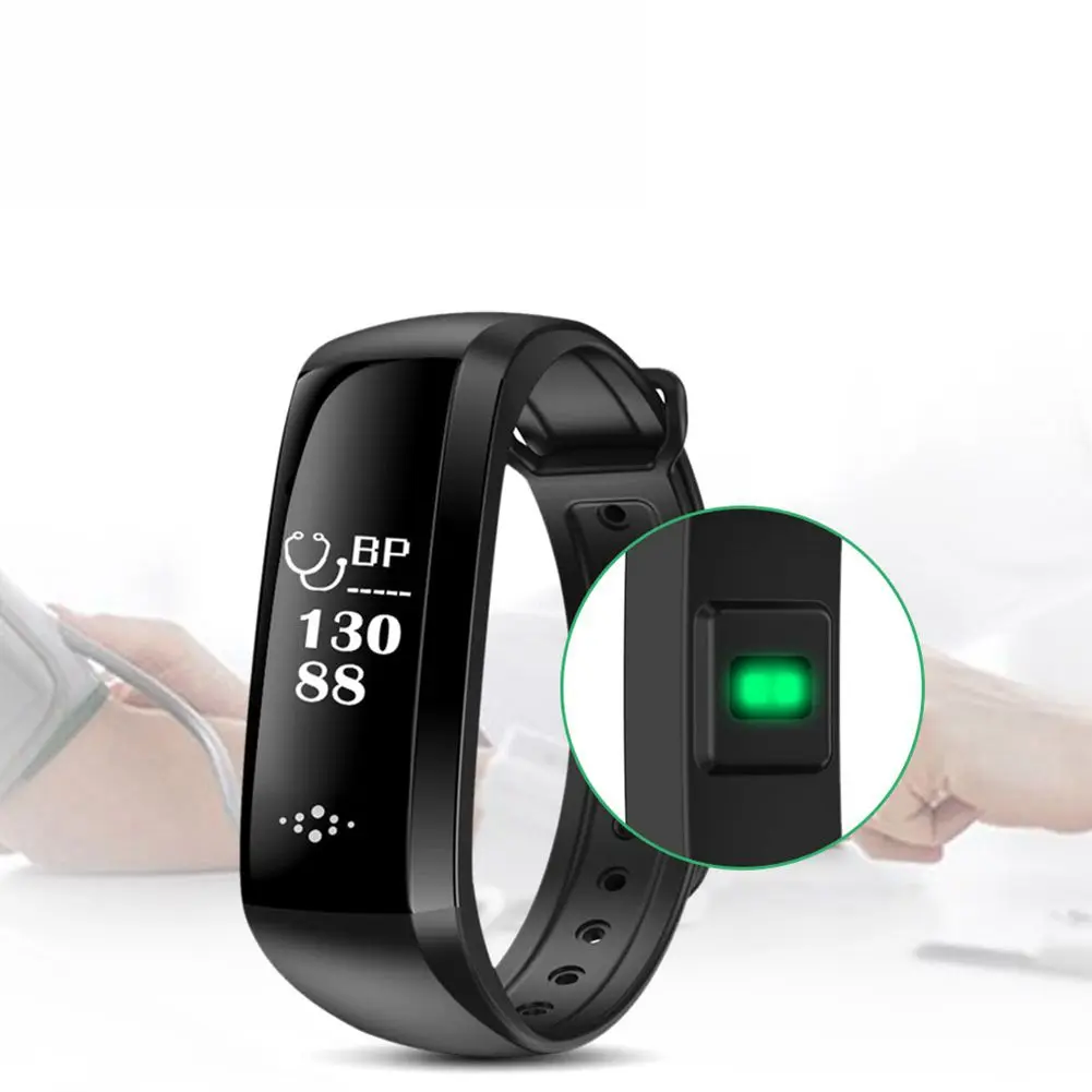 

HFES New M2S Smart Heart Rate Band Blood Pressure Monitors Fitness Tracker Sport Wristband for Android and IOS Black