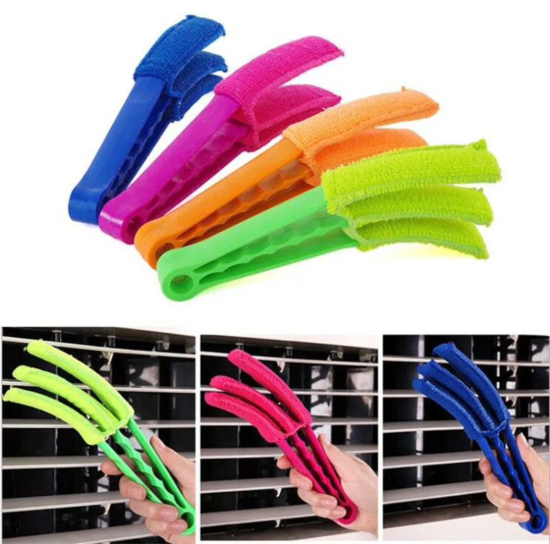 

Useful Microfiber Window Cleaning Brush Air Conditioner Duster Cleaner with Washable Blind Blinds Cleaning Cloth With Handle