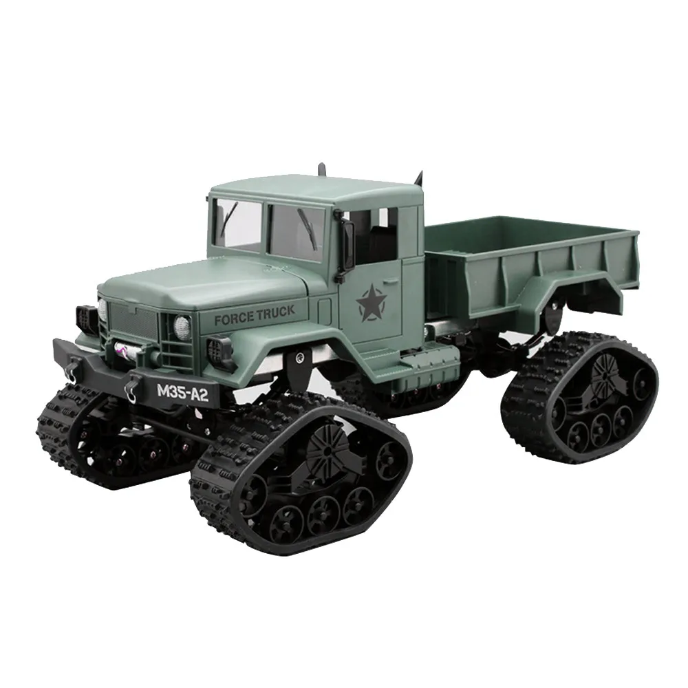 FY001C RC автомобиль военного RC грузовик армии гусеничных колес 1:16 4WD Радиоуправляемый гусеничный внедорожных дистанционного-Управление машинка на радиоуправлении машинки