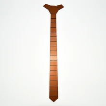 Геометрический ручной работы модные акрил узкие Галстуки шоколадно-коричневый Цвет Рождество подарок на год в полоску Тонкий шеи Галстуки костюм