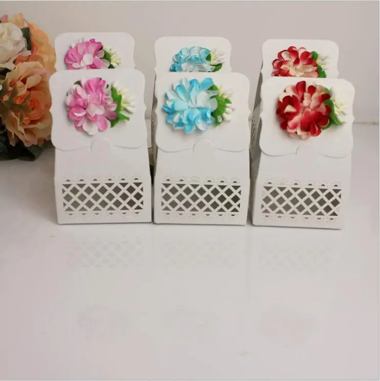 

96 Pcs Baby Boy Baby Girl Birth Baby Shower New Baby Candy Box Birthday Party Favor Gift Boxes Supplies Blue / Pink