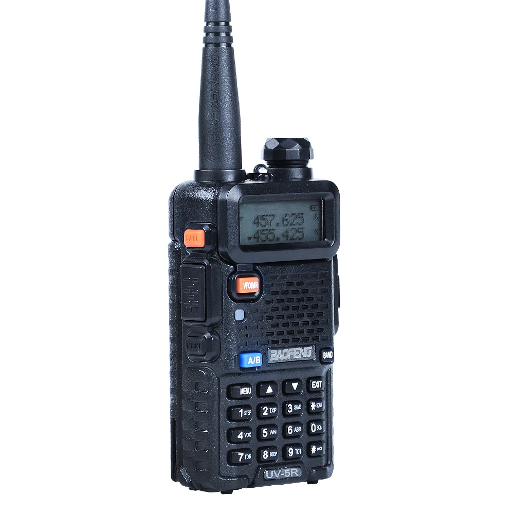 10 шт портативная рация Baofeng uv 5r CB радио Двухдиапазонная 136-174 МГц/400-520 МГц портативная 128 CH двухсторонняя радиостанция UV-5R радиостанция