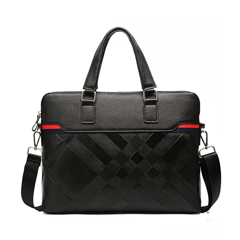 

Brand Shoulder Leather Notebook bag 100% cow Genuine Leather Laptop bag 14 inch men Messenger bag leather 2018
