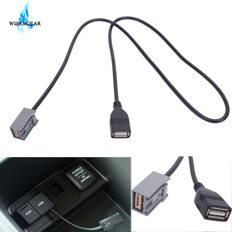 WISENGEAR Автомобильный USB AUX кабель провод адаптер аудио медиа музыкальный интерфейс