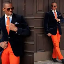 Классический стиль жениха смокинги друзей жениха Мужские свадебные костюмы выпускного вечера на заказ(куртка+ брюки+ пояс+ галстук) K: 367