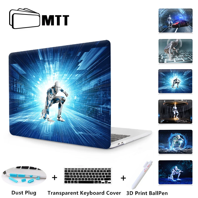 

MTT Case For Macbook Air 11 13 Pro 13 15 With Touch Bar Hard Cover For Mac book 12 inch Retina Colorful Leaves Laptop Sleeve