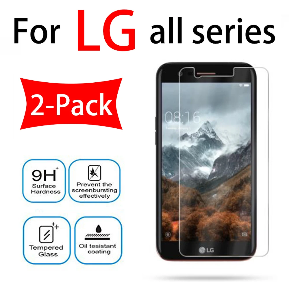 

2PCS Tempered Glass For LG K10 Protective Film on K 10 K3 K4 K8 2017 screen protector K 8 4 3 K82017 K102017 tremp glas