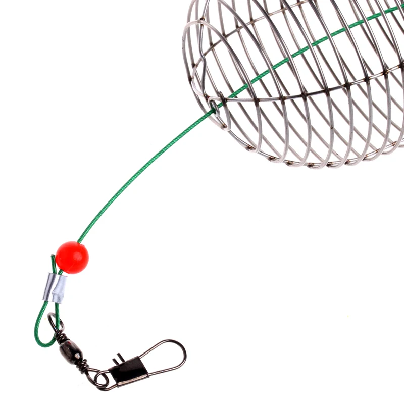 Bait Cage Fishing Trap Basket Feeder Holder Fishing Outdoor Tool Y