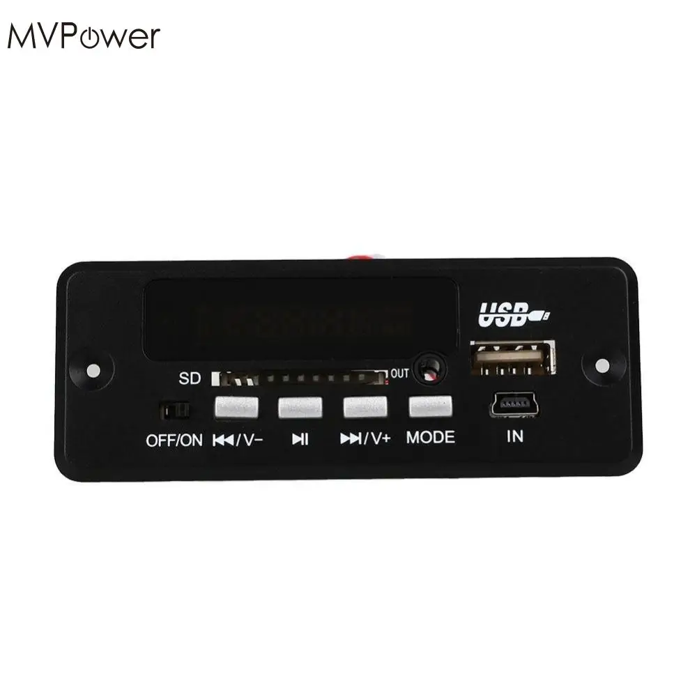 Модуль MP3 плеера MVpower с черным пультом дистанционного управления USB SD CT02EA