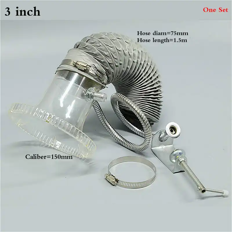 2.5/3/4 Inch Fume exhaust hoods Soldering tin welding smoke hood