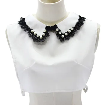 

Detachable Collars Crystal drill fake false collar Ladies shirt Spangled Pearl Starry Peter Pan removable decorated lace collar