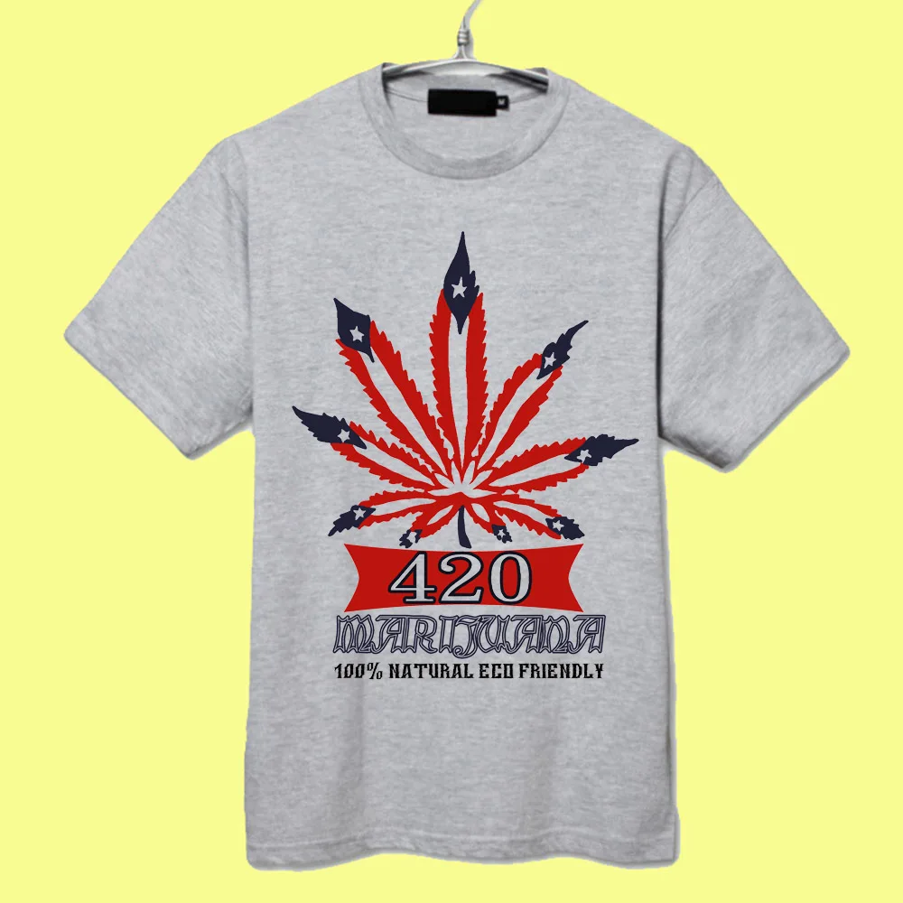 100 Alami Ramah Lingkungan 420 Festival Reggae Rasta Desain T Shirt