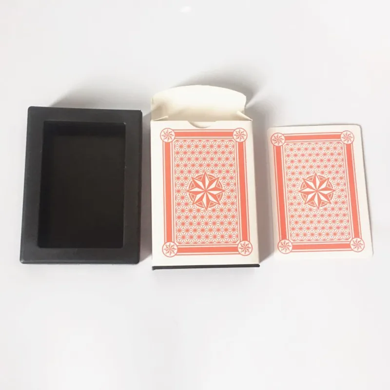 

Magic Poker Disappearing Box Close Up Magic Trick Fun Poker Vanishing Case Amazing Playing Card Kids Novelty Toys Gift