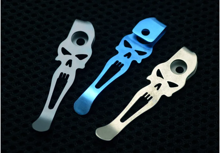 

1piece Tc4 Titanium Alloy For DIY making Tool pocket Folding Knife Back clip