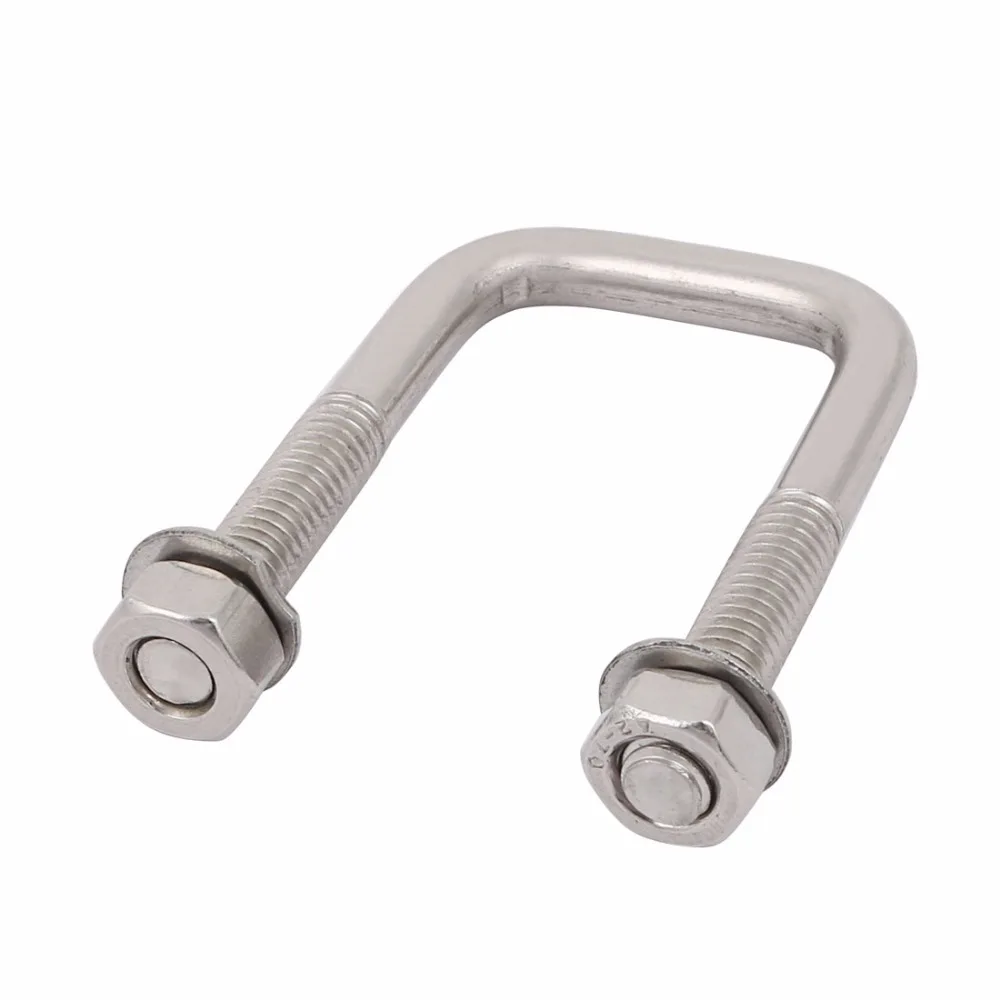 uxcell M8 304 Stainless Steel Locking Washer Silver Tone 20pcs
