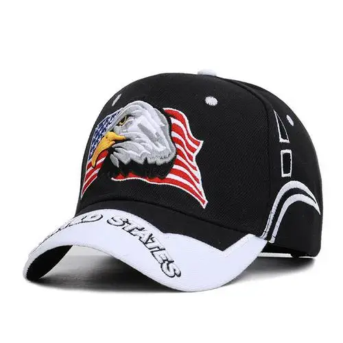Горячая Регулируемая 1 шт. спортивная шапочка унисекс американский флаг бейсбольная кепка с рисунком орла Повседневная Солнцезащитная шляпа для гольфа бейсболка идеальный подарок - Цвет: 6