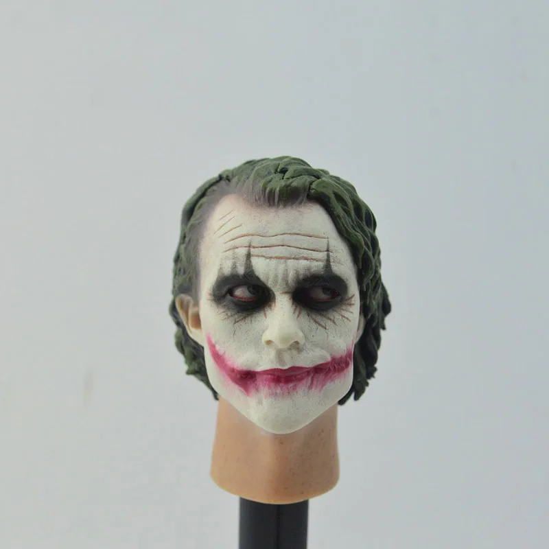 

1/6 Scale Dark Knight Clown Heath Ledger Robbery Version Head Sculpt Head Carving Headplay for 12" Action Figure Body