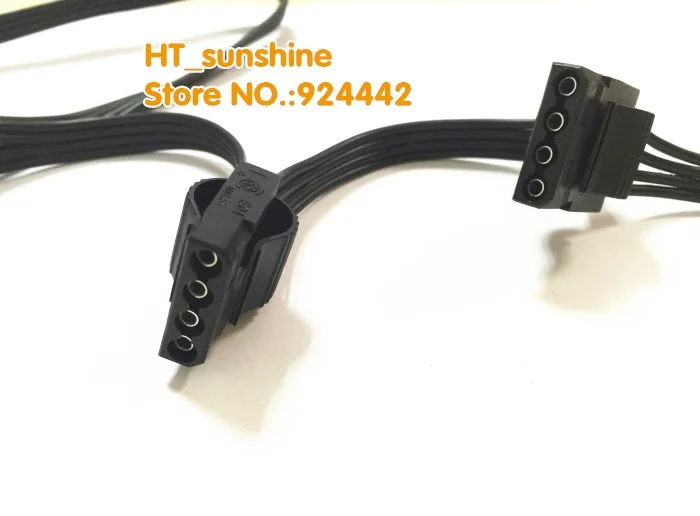 High Quality 6pin PCI-E male 1 to 3 IDE Molex 4Pin Modular Power Supply Adapter Cable for Corsair RM1000 series