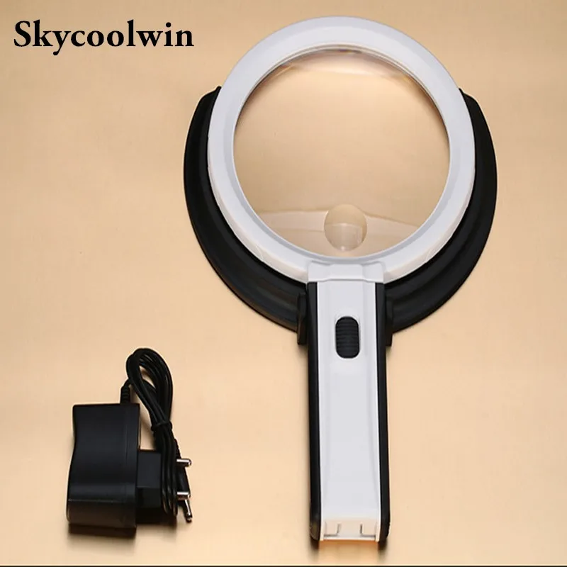 Magnifier Table Desk type Lamp Handheld Foldable Reading Magnifying