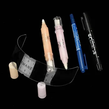 

Eyebrow Tattoo Pencil Kit Eyebrow Marker Pen Microblading Kit Ruler Mark Remover Pens Permanent Makeup Set Tattoo Accessories