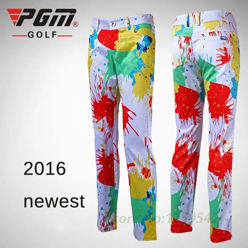 High Quality 2016 Women Golf Multicolor Pants Ladies Colorful Trousers