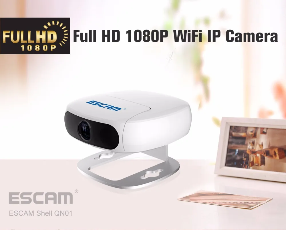 Escam Full HD 1080 P поверните объектив Беспроводной IP Камера работать как регистраторы