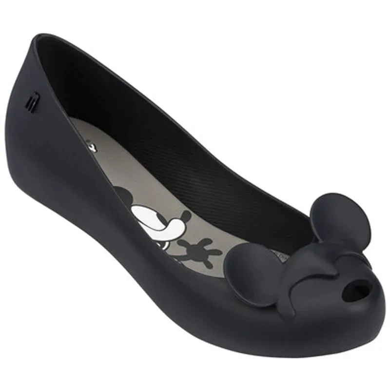 Melissa/обувь Cat; Новинка года; женские сандалии на плоской подошве; обувь melissa для женщин; прозрачные сандалии; женская прозрачная обувь; Adulto Mulher - Цвет: Черный