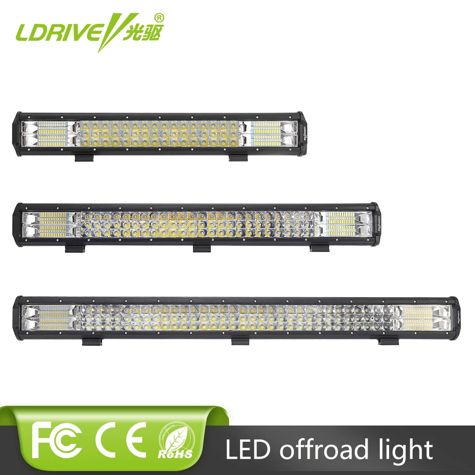 

21 Inch 288W 26 Inch 360W LED Work Light Bar Tri-Row Car LED Combo Beam Fog Lamp For Off Road Trucks ATV 4x4 4WD For Audi Jeep