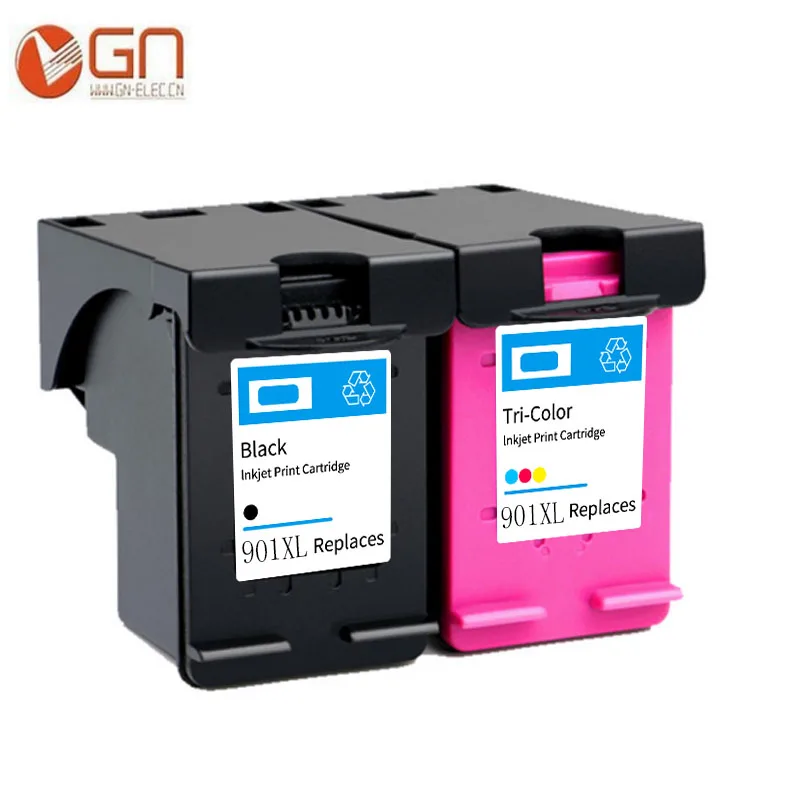 GN 2pk 901 XL Совместимый картридж для HP замена картриджа Officejet 4500 J4500 J4540 J4550 J4580 J464 |