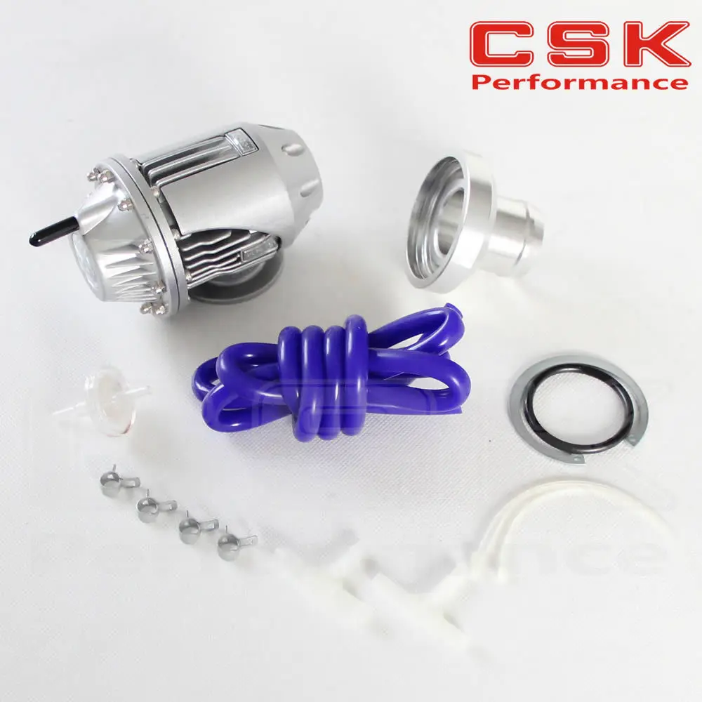 

Universal BOV SQV SSQV 3 III Turbocharger Turbo Blow Off Valve JDM SLIVER NEW