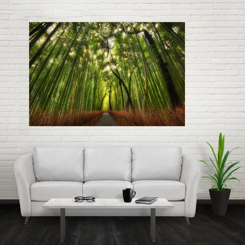 Nice Bamboo Poster Custom Canvas Poster Art Home Decoration Cloth