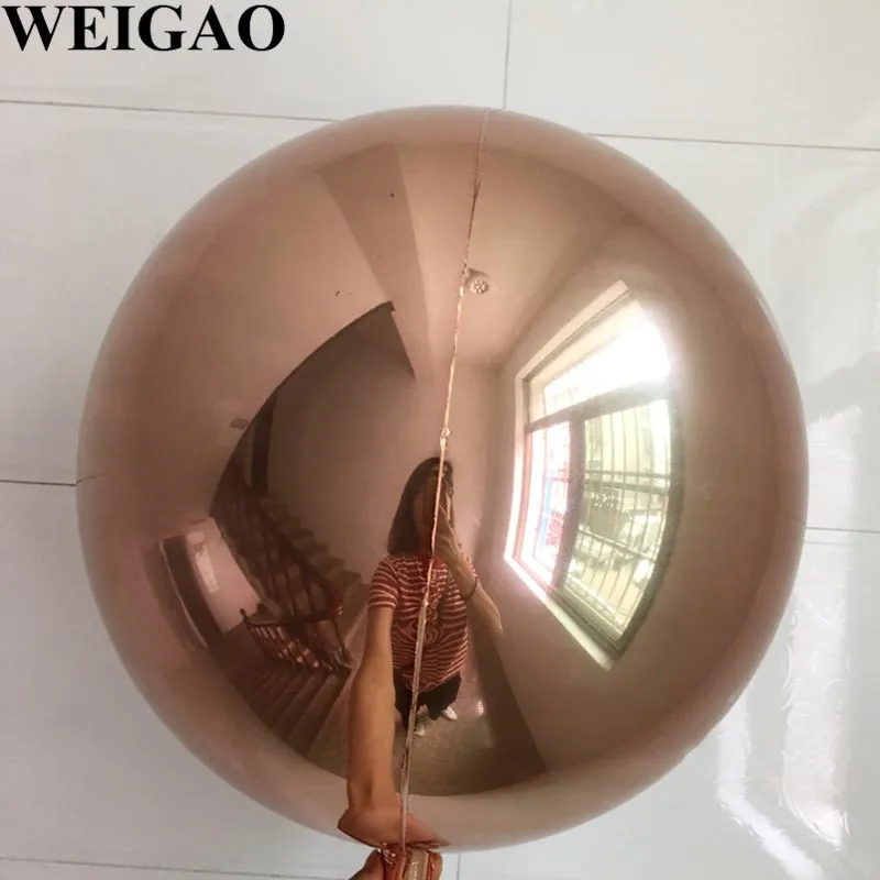 

WEIGAO 1Pc 22Inch 4D Perfect Round Foil Balloons Rose Gold Christmas Decoration Air Balloon Birthday Wedding Party Ballons Balls
