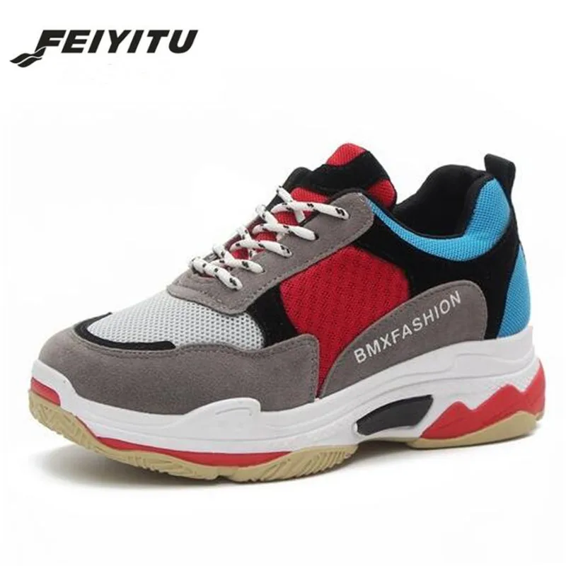 

Feiyitu Breathable Mesh Women Casual Shoes 2018 Spring Women Sneakers Fashion Lace Up Flat Outdoor Shoes Ladies tenis feminino