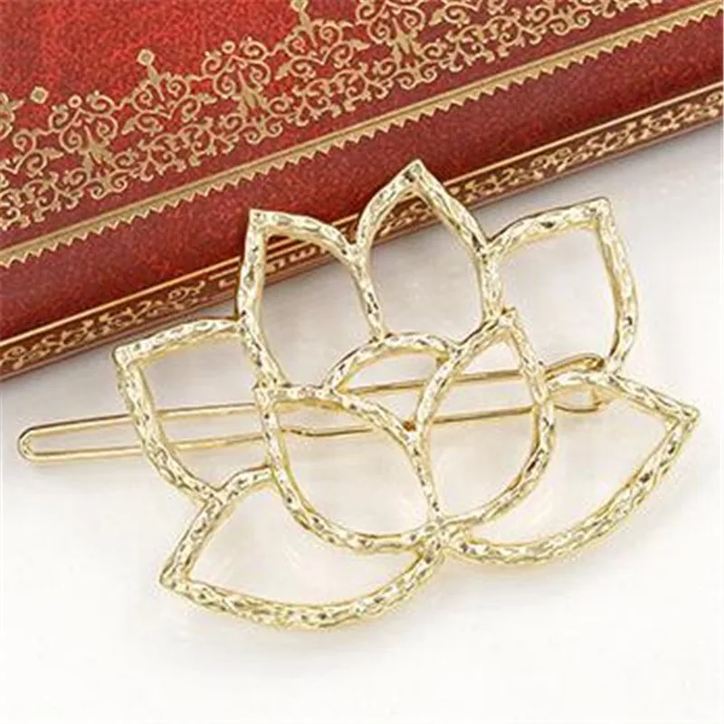 Women's Fashion Hair Accessorie Lotus Retro Styling Hairpin Hair Clips Headdress Flower Hair Styling Tool