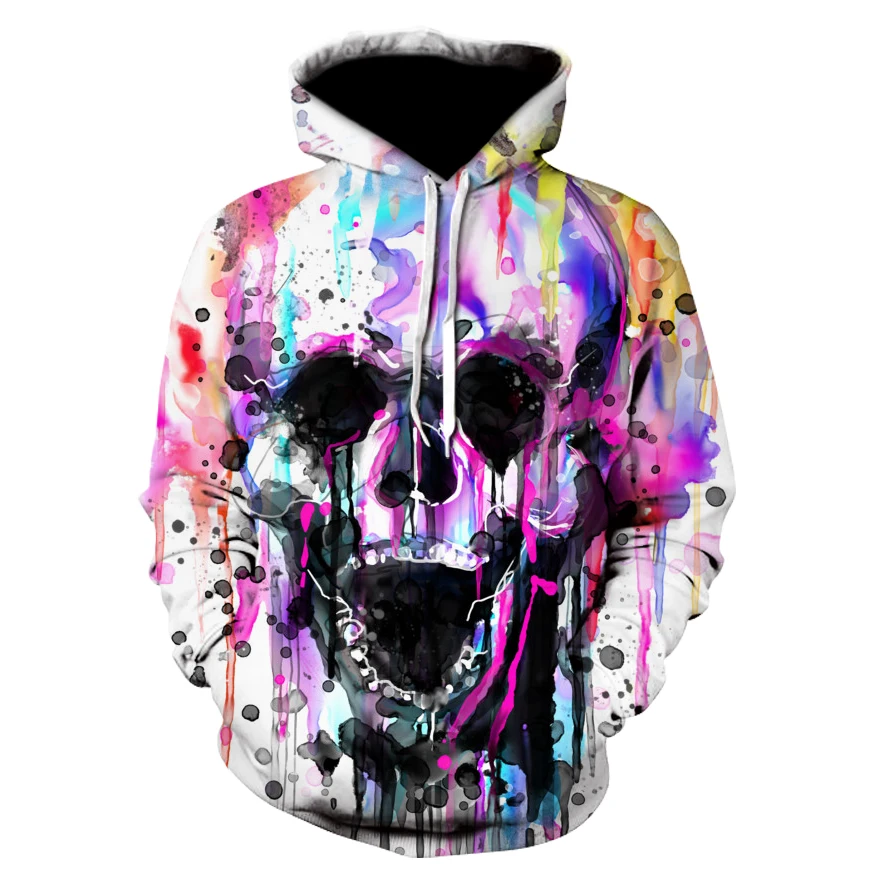 Hot hoodies Ghost red eye skull 3d series hoodie men's fashion winter spring sportswear hoodie sweatshirt jacket leisure tops