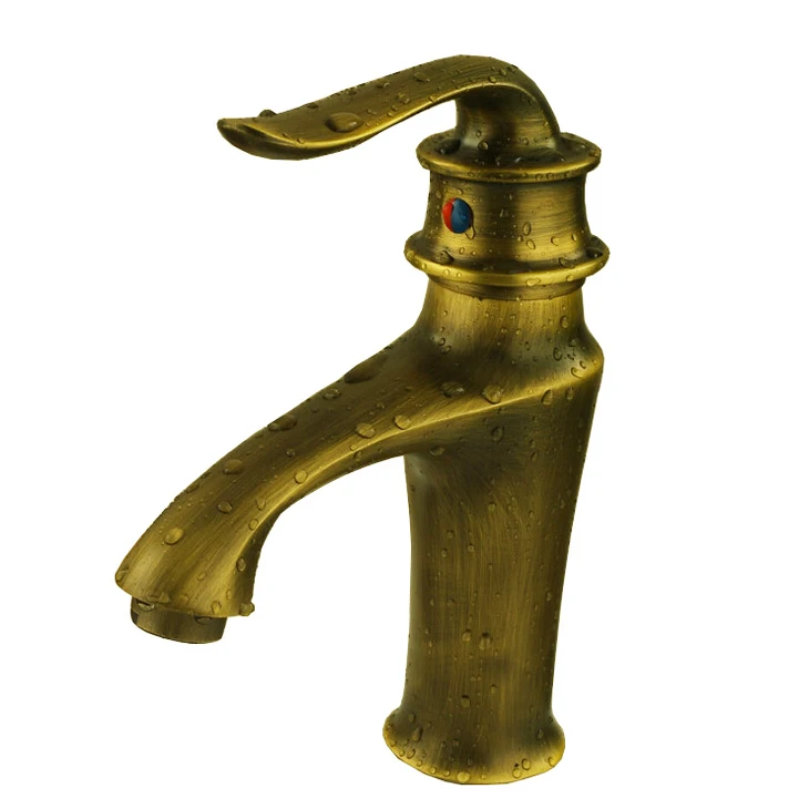 

L16101 High Quality Deck Mounted Bronze Color Hot and Cold Water Brass Basin Tap