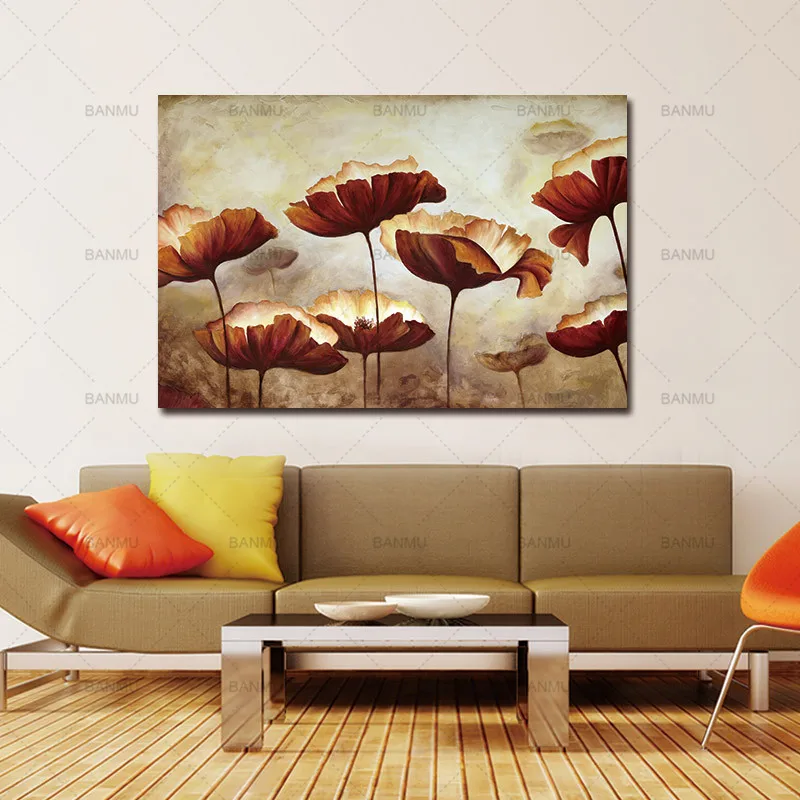 

Wall Art Picture Modern Watercolor Minimalist Alpine Orchid Flowers Poster Prints Living Room Canvas Painting Home Decoration