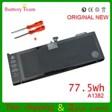 10.95 v 77.5wh a1382 bateria para apple macbook pro 15 inch polegadas a1286 2011 mc723 mc721 série novo
