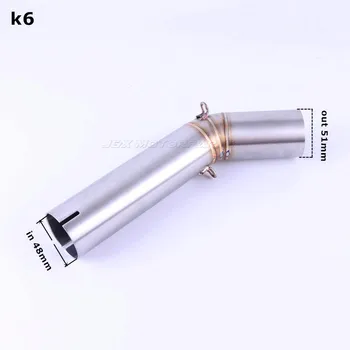 

GSXR 600 750 motorcycle exhaust coonecter middle pipe for suzuki GSXR600 GSXR750 K7 k6 k8 slip-on