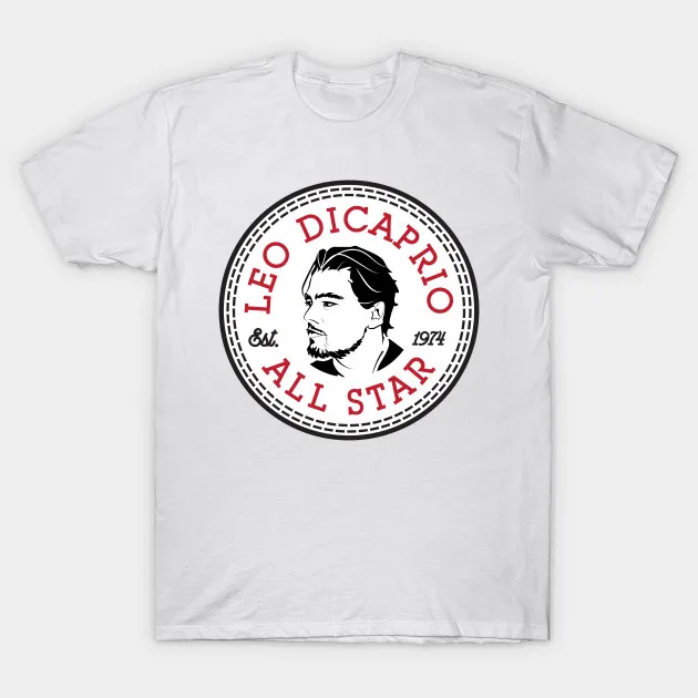

Leonardo DiCaprio All Star Men short Sleeve 2018 fashion short printed Funny t-shirt men tops cmt